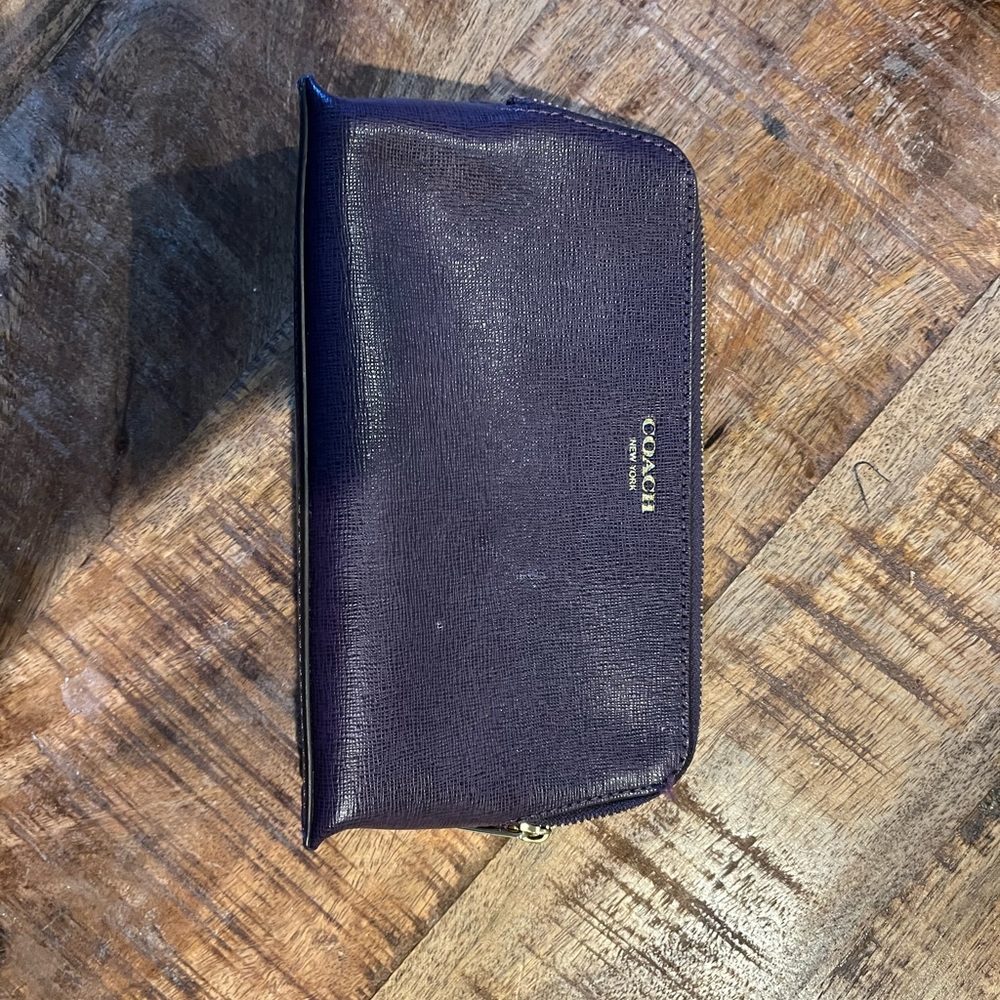 Coach makeup bag gently used